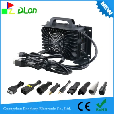  Resistente al agua de 1200W Carrito de golf de 25 a 36 V cargador de batería de Iones de Litio Cargador para carros de golf eléctrico