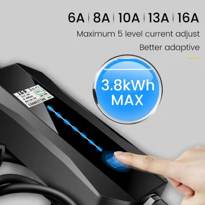 Original fábrica de vehículos eléctricos Type2 16A portátil de carga para el hogar Cargador EV