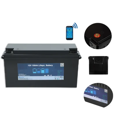 12V 150A batería Solar de ciclo profundo Baterí a LiFePO4 Para reemplazo de plomo ácido/UPS/Energía Solar/Barcos/RV/Golf Cart con MSDS CE UL ISO90001 RoHS
