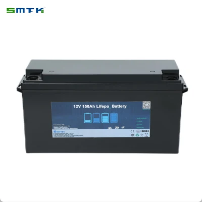 12V 150A batería Solar de ciclo profundo Baterí a LiFePO4 Para reemplazo de plomo ácido/UPS/Energía Solar/Barcos/RV/Golf Cart con MSDS CE UL ISO90001 RoHS