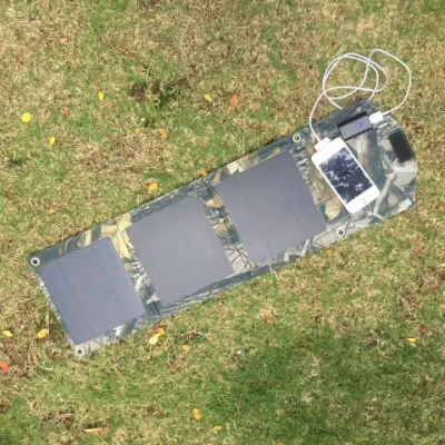 15W panel solar plegable portátil USB Teléfono Móvil Plegable de batería de coche Cargador Solar Precio Agente