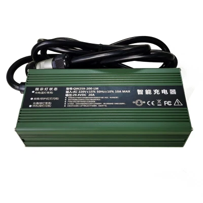 600W cargadores de baterías de grado militar 21,6V/21,9V 25A 27A cargadores de adaptadores para 6s 18V 19,2V LiFePO4 batería de almacenamiento de energía