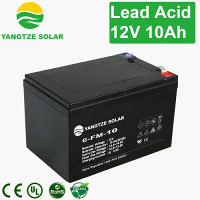 Envío gratuito de Yangtze 12V 10Ah recargable pequeña batería de plomo