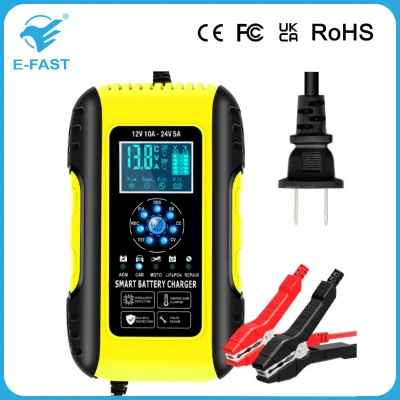 12V 10A Productos inteligentes automáticos 24 Volt 5A Automovilismo Cargador de batería