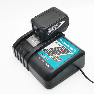 Cargador de alta velocidad para Makitas Power de 18V a Tool14,4V de ion-litio Cargador de batería DC18RC DC18RCD