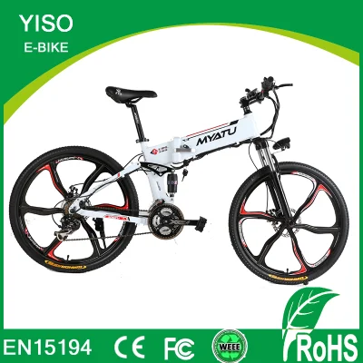  36V/48V 750W/1000W Batería oculta plegable Hummer Suspention completo de la rueda de magnesio E-bicicleta eléctrica de la montaña