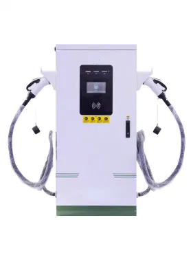 60kW pistola de carga doble Cargador comercial de montaje en suelo DC EV rápido Carga del cargador DC EV carga del pila