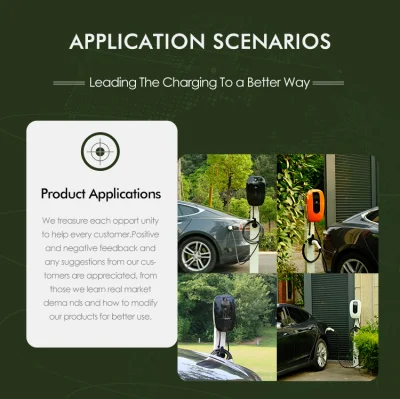 Solar Electric vehículo Estación de carga de coches Tipo 2 11kW EV Cargador
