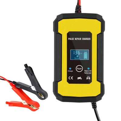 Novedades carga de baterías de plomo ácido de motocicleta 12V6a Cargador de baterías para coche