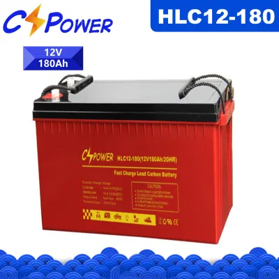 Cspower 180ah/200ah batería de carga rápida de larga duración-de-plomo-Caron/ 12V sin mantenimiento para sistema Solar/UPS/ RV
