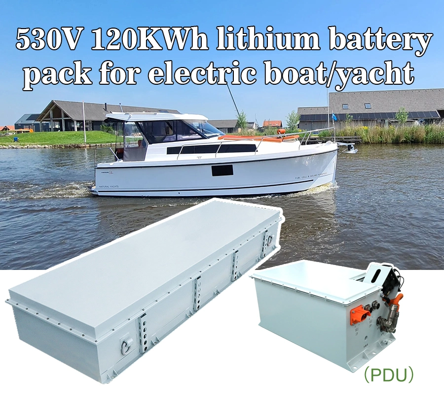 Cts 530V 230ah 120kwh Lithium Battery with DC Fast Charge for Electric Boat Marine