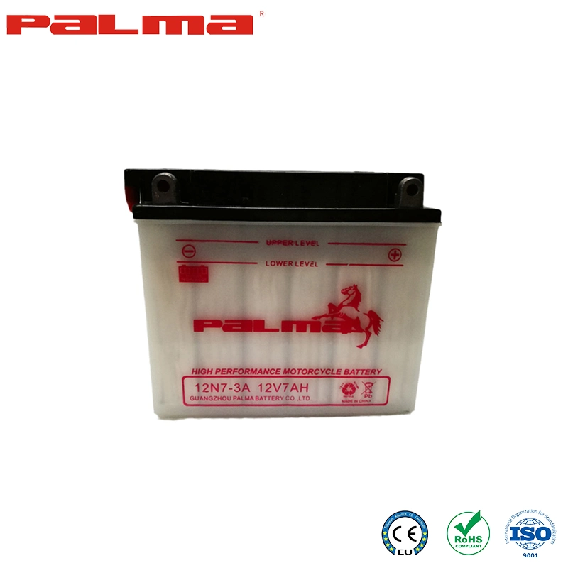 Palma Dry Charge AGM Battery China Manufacturing Ytx7l-BS Motorcycle Lead-Acid Batteries Acid Electrolyte Mf Motorcycle Battery