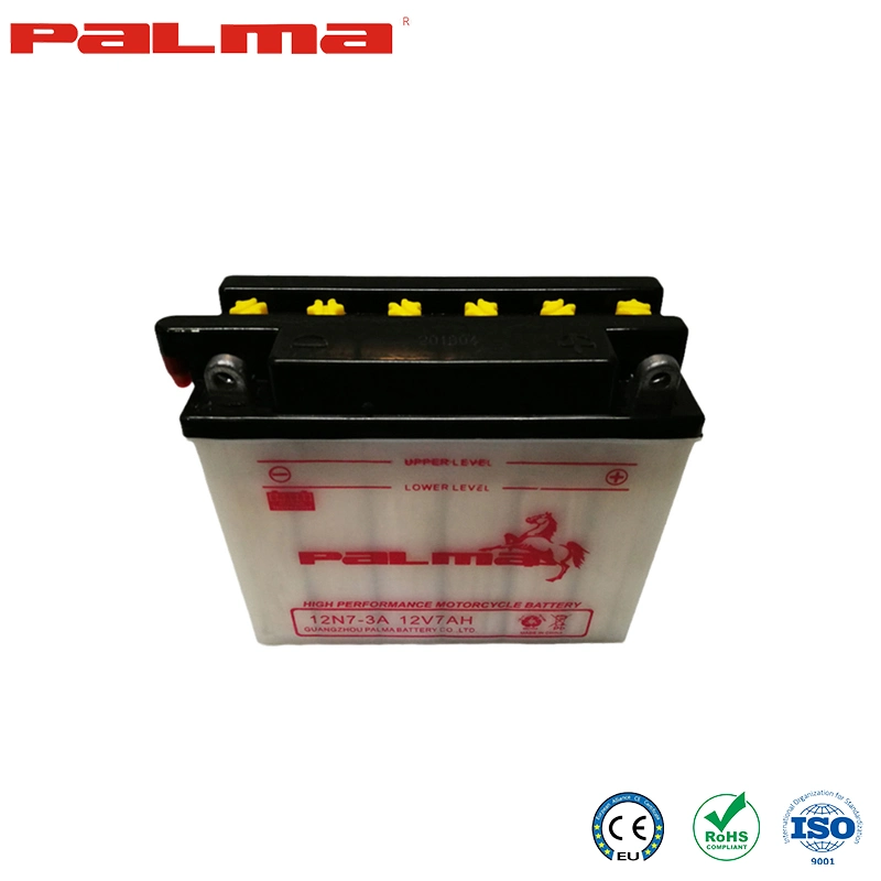 Palma Dry Charge AGM Battery China Manufacturing Ytx7l-BS Motorcycle Lead-Acid Batteries Acid Electrolyte Mf Motorcycle Battery