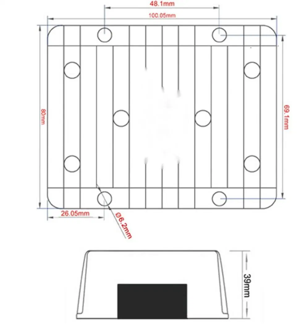 8-36V to 12.6V /14.5V 20A DC-DC Solar Lithium Battery Charger Obc