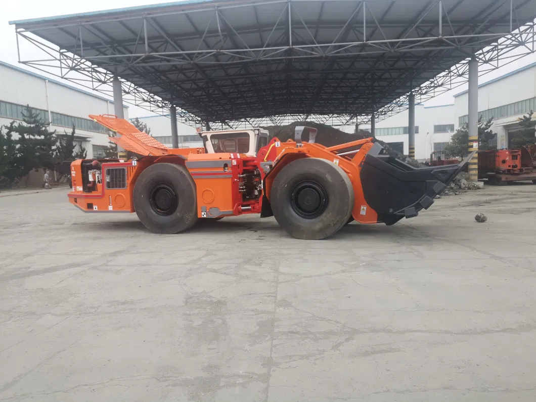 3m3 Underground Diesel Mining Auto Wheel Rock Mucking Front End LHD Heavy-Duty Explosion Proof Scooptram Fops/Rops Quality Loader