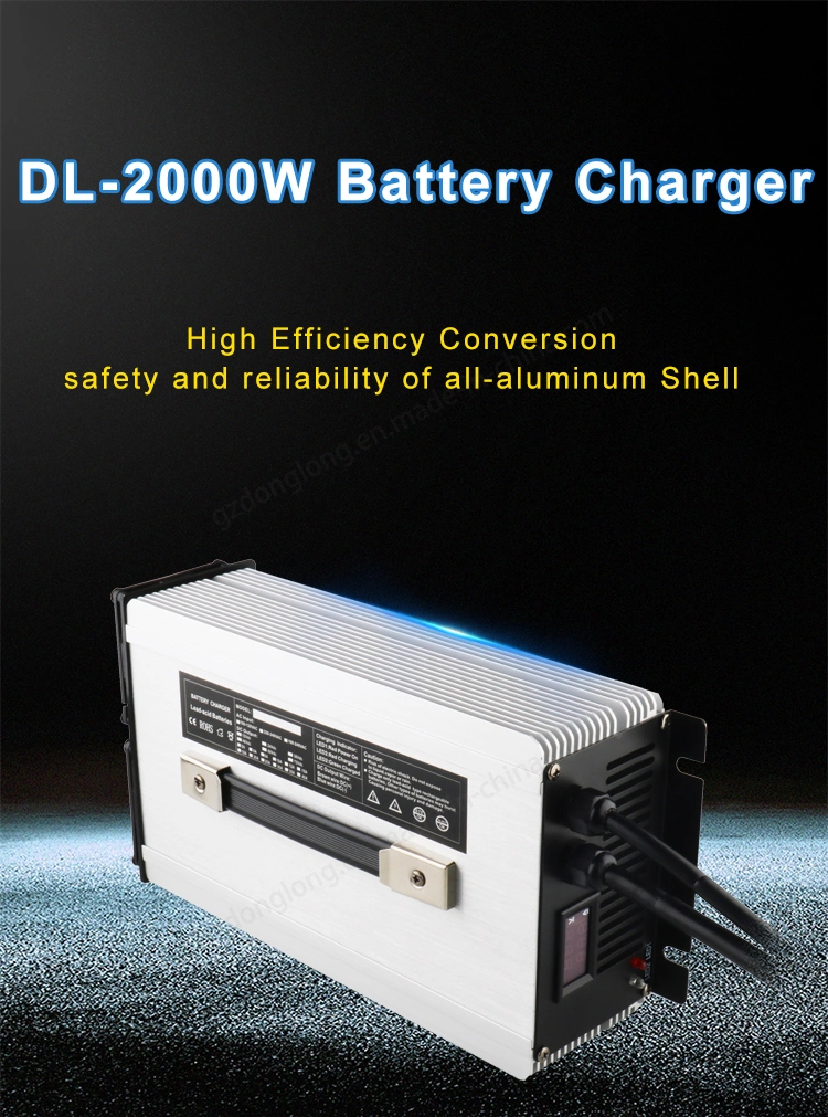 2kw 3s 12.6 Volt 100 AMP Lithium Ion Battery Charger for Electric Forklift Pallet Truck Dlon Charger