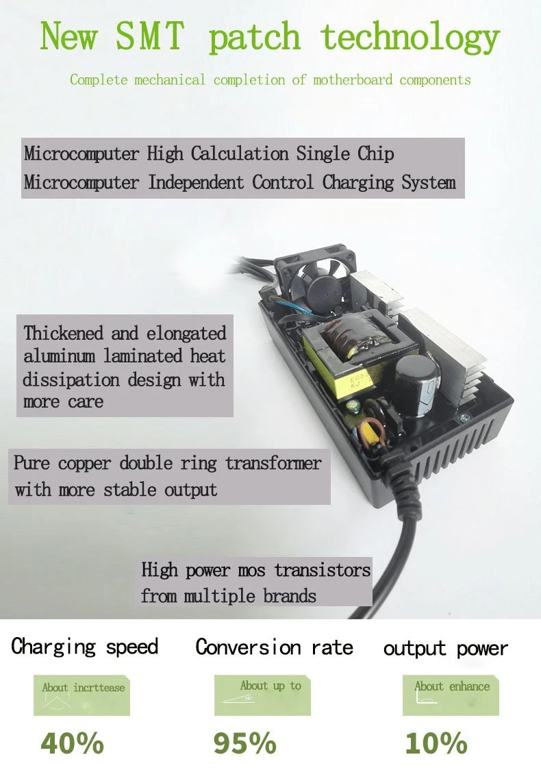 Lithium Battery Charger 60V8a Electric Vehicle Lithium Battery Charger Lithium Iron Phosphate 72V