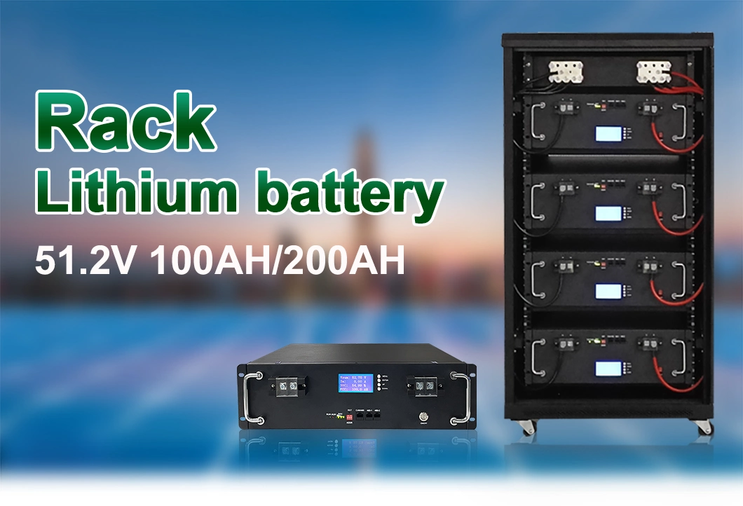 Factory Lithium 48 Volt 100ah Rack Mounted LiFePO4 Battery for Solar Energy System