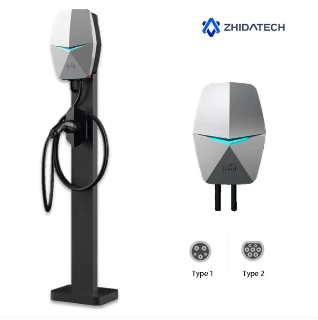 Zhidatech AC EV Car Charger for Electric Vehicle Wallbox Charging Station 32A 220V with IEC 62196