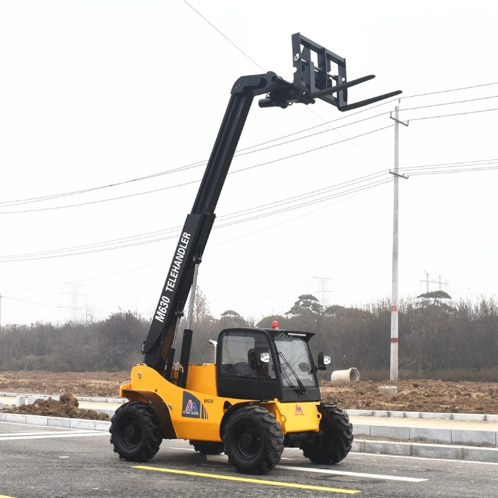 3000kg Loading Capacity Powerful Telehandler Type 4X4 Telescopic Boom Loader M630-60 with Hydrostatic Auto Transmission