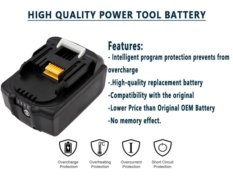 Factory Hot Sale 18V for Makita Replacement 4ah Li-ion Power Tool Battery