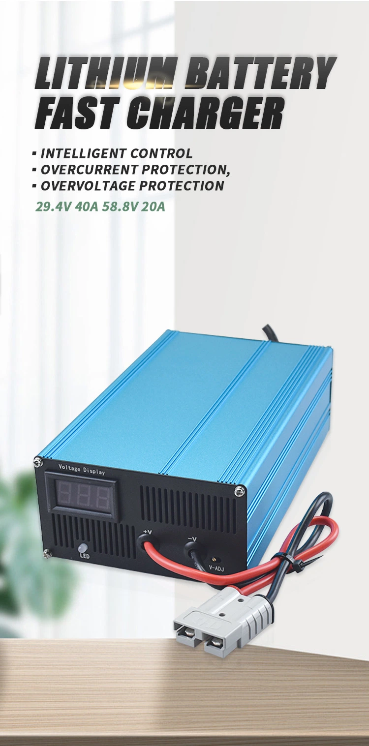 DC Battery Charger Three Element Lithium Battery Fast Charger for Electric Vehicles 67.2V 15.7A