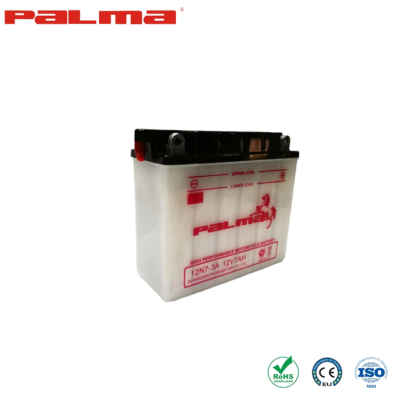 Palma Dry Charge AGM Battery China Manufacturing Ytx7l-BS Motorcycle Lead-Acid Batteries Acid Electrolyte Mf Motorcycle Battery