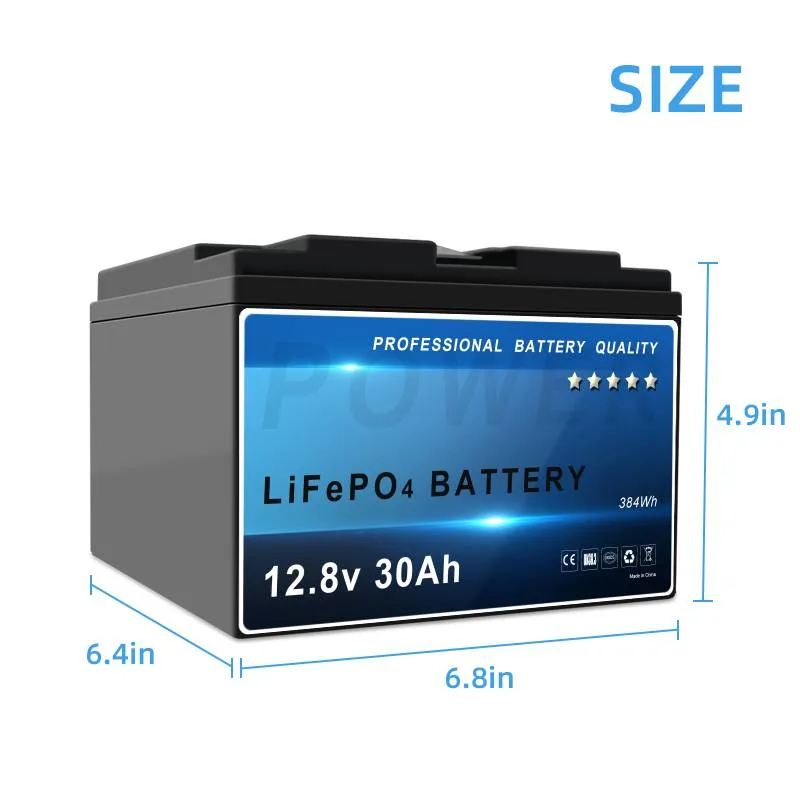 12V 30ah 12.8V Lead to Lithium Ion LFP LiFePO4 Battery Hot Seller for CCTV Camera