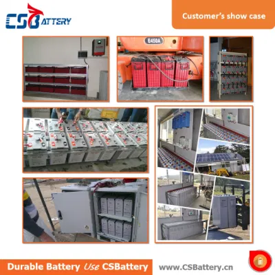 Batteria solare a batteria Csbattery da 12V 100ah/150ah/200ah Deep-Cycle-gel per VRLA/SLA/SMF/MF/AGM/ricaricabile/UPS/piombo-acido/pannello solare/alimentazione Stoccaggio/inverter/CSA
