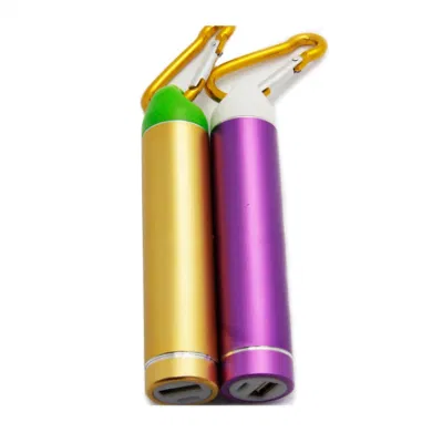 Caricabatterie Power Bank USB 18650 in alluminio promozionale con 1200 mAh 1.500 mAh 2000 mAh 2600 mAh