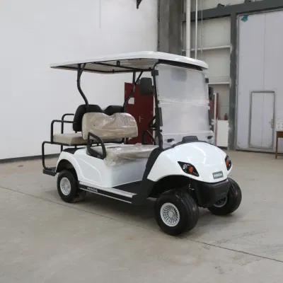 Golf cart elettrico Hongchangda 2+2 posti 4 Wheels Club Car Per il puntamento con caricabatteria rapido da 48 V 72 V.