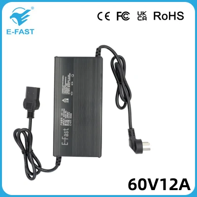  Caricabatteria al litio 60V12A 16s 17s 67.2V 71.4V all&prime;ingrosso Per batteria elettrica per scooter elettrico