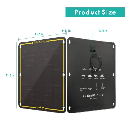 Alimentatore portatile impermeabile da 15 W da 12 V per auto Caricabatterie e manutentore per auto-barca RV Con tappo accendisigari