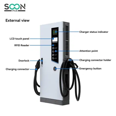 Pile di ricarica per auto elettriche intelligenti da 60 kw 80 kw 120 kW in uscita CC Stazioni di carica EV caricabatteria per batteria veicolo elettrico per veicoli elettrici