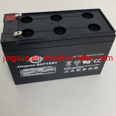 Batteria UPS al piombo-acido solare Jingsun 12V 7ah ad alta efficienza Caricabatterie