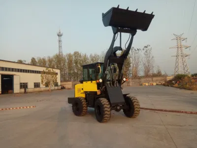 Nuova ruota da 1,5 tonnellate Zl15 1500 kg piccola, automatica Zl15f Mini Pala caricatrice anteriore con benna