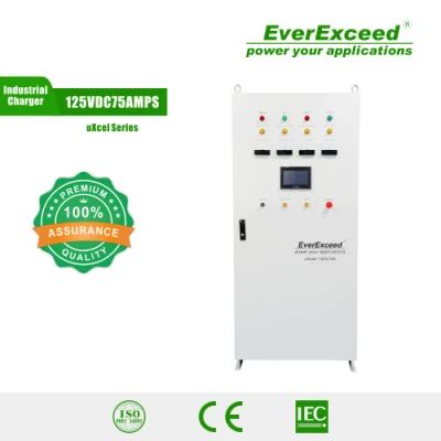  Everexceed Prezzo di fabbrica 125V75A serie Uxcel raddrizzatore/caricabatteria industriale, UPS CC