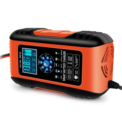 Batteria per auto automatica portatile a 7 stadi da 12 V 10 a 24 V 5A Caricabatterie