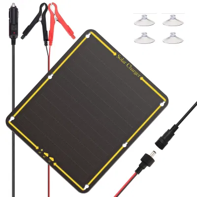  Alimentatore portatile impermeabile da 15 W da 12 V per auto Caricabatterie e manutentore per auto-barca RV Con tappo accendisigari
