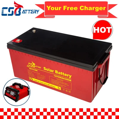 Batteria solare a batteria Csbattery da 12V 100ah/150ah/200ah Deep-Cycle-gel per VRLA/SLA/SMF/MF/AGM/ricaricabile/UPS/piombo-acido/pannello solare/alimentazione Stoccaggio/inverter/CSA