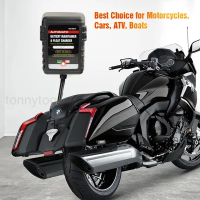 Caricabatteria a galleggiante da 6V/12V 750 ma e manutenzione per motocicletta
