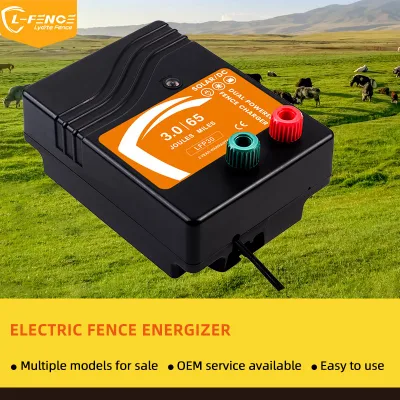 Caricabatterie elettrico per recinzione elettrica a doppia funzione AC/DC per bestiame