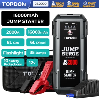  Topdon Js2000 12V 13600 mAh 70 mai Schumacher Sj1332 Solvtin S6 Besus Matec Car Power portatile litio Booster Pack Jump Caricabatteria di avviamento