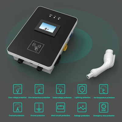 MODE3 Smart Dynamic Load Balancing Type 1 11kw APP Wallbox Plug&amp;Charge Ricarica elettrica per auto a 3 fasi WiFi residenziale con batteria EV Stazione