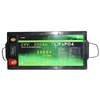  Batteria portatile ricaricabile agli ioni di litio solare da 24 V 200 ah LiFePO4 Per energia di immagazzinamento