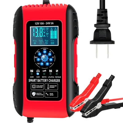 Caricabatteria per la riparazione automatica degli impulsi della batteria per gel a ciclo profondo AGM Batterie al piombo-acido EFB