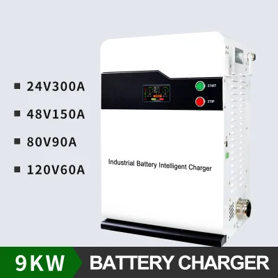 Batteria portatile da 9 kw per caricabatteria industriale 24 V/300 a 48 V/150 a 80 V/90 a 120 V/60 A. Caricabatterie