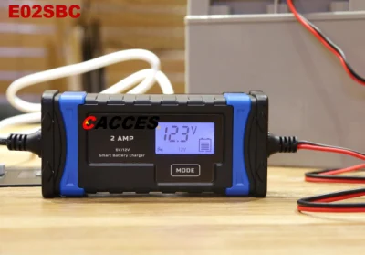 Caricabatterie automatico portatile per auto 6V/12V Motorcycle Pulse Repair Tricle Caricabatterie per batterie al piombo-acido compatibili con tutti i tipi di Programma veicoli a 8 fasi