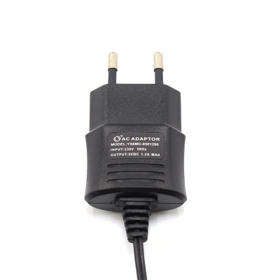 Yingjiao Promozionale economico all&prime;ingrosso caricabatteria spina UE 6W 5V 1A 12 V 0,5A con approvazione CE RoHS