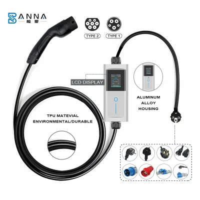22kw di carica EVSE Microbus elettrico 7/11/22 kW ID 3 5 Caricabatterie EV per caricabatterie Volkswagen ID3 ID5 GBT VW Portatile DA 32 A 7 kw
